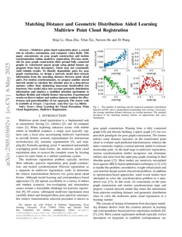 Matching Distance and Geometric Distribution Aided Learning Multiview Point Cloud Registration