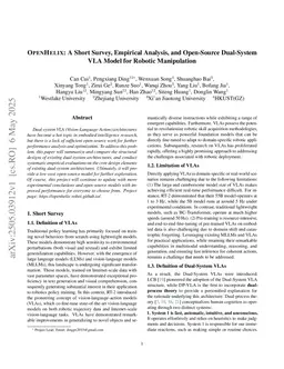 OpenHelix: A Short Survey, Empirical Analysis, and Open-Source Dual-System VLA Model for Robotic Manipulation