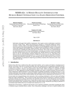 MIHRaGe: A Mixed-Reality Interface for Human-Robot Interaction via Gaze-Oriented Control