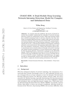 CSAGC-IDS: A Dual-Module Deep Learning Network Intrusion Detection Model for Complex and Imbalanced Data