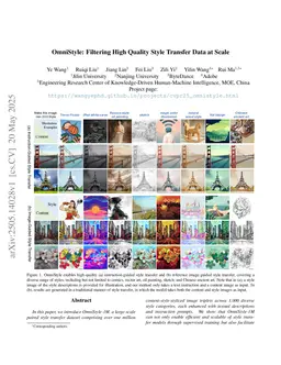 OmniStyle: Filtering High Quality Style Transfer Data at Scale