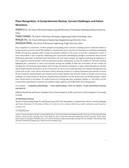 Place Recognition Meet Multiple Modalitie: A Comprehensive Review, Current Challenges and Future Directions