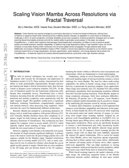 Scaling Vision Mamba Across Resolutions via Fractal Traversal