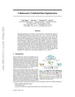Collaborative Unlabeled Data Optimization