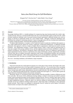 Intra-class Patch Swap for Self-Distillation