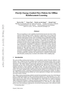 FlowQ: Energy-Guided Flow Policies for Offline Reinforcement Learning