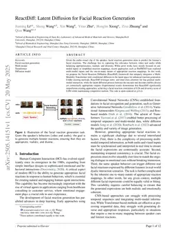 ReactDiff: Latent Diffusion for Facial Reaction Generation