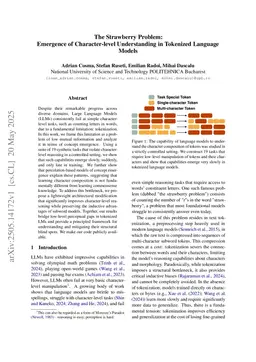 The Strawberry Problem: Emergence of Character-level Understanding in Tokenized Language Models