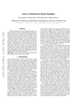 Source Verification for Speech Deepfakes