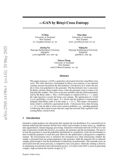 $α$-GAN by Rényi Cross Entropy