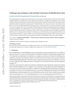 Challenges and Limitations of Generative AI in Synthesizing Wearable Sensor Data