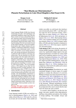 "Haet Bhasha aur Diskrimineshun": Phonetic Perturbations in Code-Mixed Hinglish to Red-Team LLMs