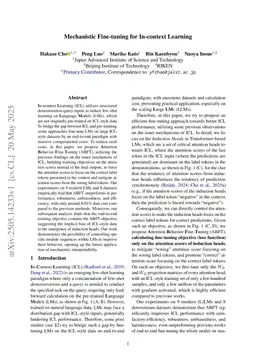 Mechanistic Fine-tuning for In-context Learning