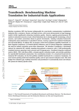 TransBench: Benchmarking Machine Translation for Industrial-Scale Applications