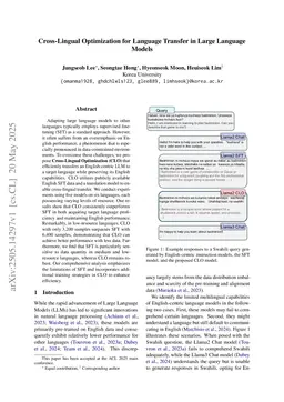 Cross-Lingual Optimization for Language Transfer in Large Language Models