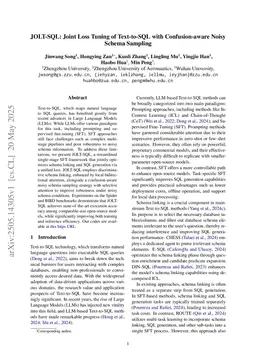 JOLT-SQL: Joint Loss Tuning of Text-to-SQL with Confusion-aware Noisy Schema Sampling