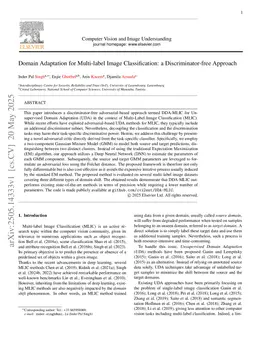 Domain Adaptation for Multi-label Image Classification: a Discriminator-free Approach