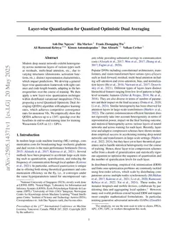 Layer-wise Quantization for Quantized Optimistic Dual Averaging