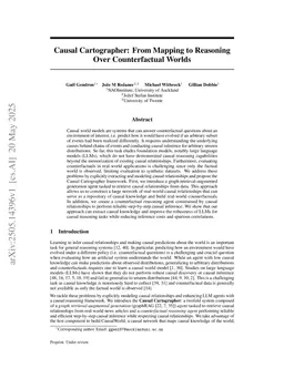 Causal Cartographer: From Mapping to Reasoning Over Counterfactual Worlds