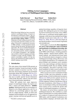 Editing Across Languages: A Survey of Multilingual Knowledge Editing