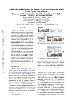 Investigating and Enhancing the Robustness of Large Multimodal Models Against Temporal Inconsistency