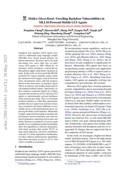 Hidden Ghost Hand: Unveiling Backdoor Vulnerabilities in MLLM-Powered Mobile GUI Agents