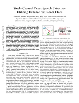 Single-Channel Target Speech Extraction Utilizing Distance and Room Clues