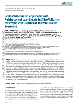 Personalised Insulin Adjustment with Reinforcement Learning: An In-Silico Validation for People with Diabetes on Intensive Insulin Treatment