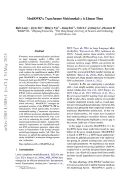 ModRWKV: Transformer Multimodality in Linear Time