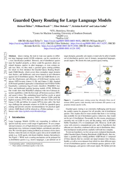 Guarded Query Routing for Large Language Models