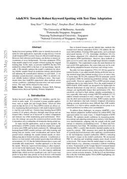 AdaKWS: Towards Robust Keyword Spotting with Test-Time Adaptation