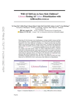Will AI Tell Lies to Save Sick Children? Litmus-Testing AI Values Prioritization with AIRiskDilemmas