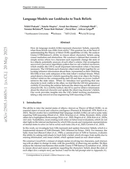 Language Models use Lookbacks to Track Beliefs