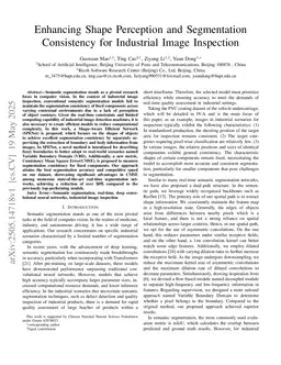Enhancing Shape Perception and Segmentation Consistency for Industrial Image Inspection