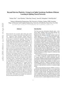 Learning with Spike Synchrony in Spiking Neural Networks