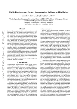 EASY: Emotion-aware Speaker Anonymization via Factorized Distillation
