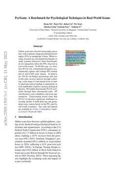 PsyScam: A Benchmark for Psychological Techniques in Real-World Scams