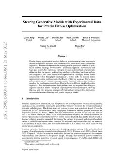 Steering Generative Models with Experimental Data for Protein Fitness Optimization