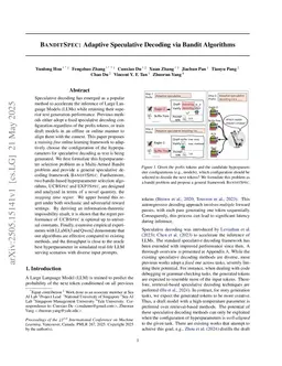 BanditSpec: Adaptive Speculative Decoding via Bandit Algorithms