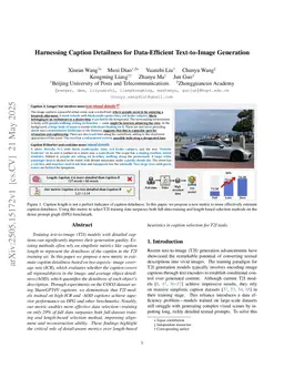 Harnessing Caption Detailness for Data-Efficient Text-to-Image Generation