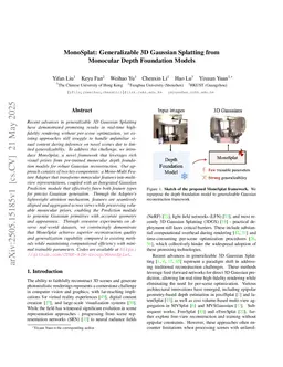 MonoSplat: Generalizable 3D Gaussian Splatting from Monocular Depth Foundation Models