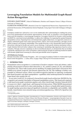 Leveraging Foundation Models for Multimodal Graph-Based Action Recognition