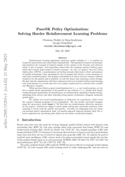 Pass@K Policy Optimization: Solving Harder Reinforcement Learning Problems