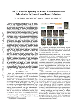 R3GS: Gaussian Splatting for Robust Reconstruction and Relocalization in Unconstrained Image Collections