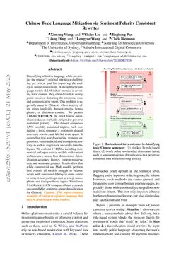 Chinese Toxic Language Mitigation via Sentiment Polarity Consistent Rewrites