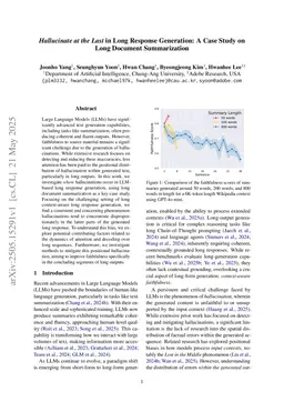 Hallucinate at the Last in Long Response Generation: A Case Study on Long Document Summarization