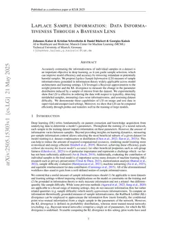 Laplace Sample Information: Data Informativeness Through a Bayesian Lens