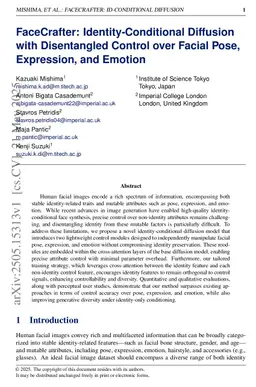 FaceCrafter: Identity-Conditional Diffusion with Disentangled Control over Facial Pose, Expression, and Emotion