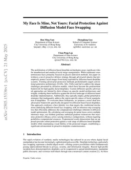 My Face Is Mine, Not Yours: Facial Protection Against Diffusion Model Face Swapping