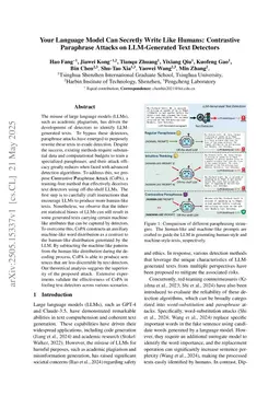 Your Language Model Can Secretly Write Like Humans: Contrastive Paraphrase Attacks on LLM-Generated Text Detectors